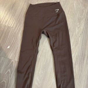 GYM SHARK BROWN LEGGINGS